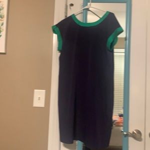 Dress navy and green